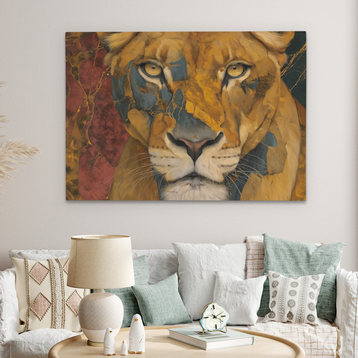 Fragmented Lion King - Luxury Wall Art