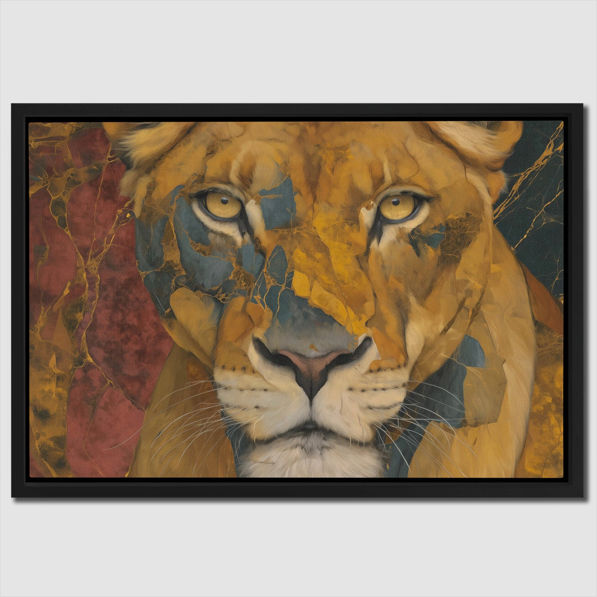 Fragmented Lion King - Luxury Wall Art