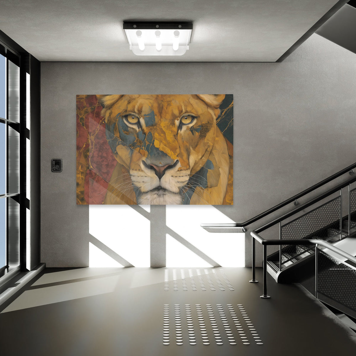 Fragmented Lion King - Luxury Wall Art