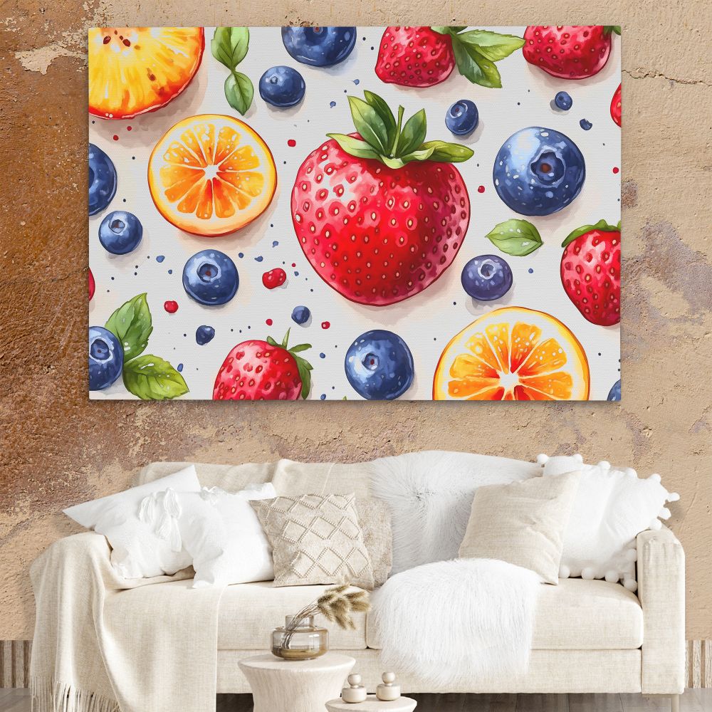 Fresh Berry and Citrus - Luxury Wall Art