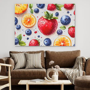 Fresh Berry and Citrus - Luxury Wall Art