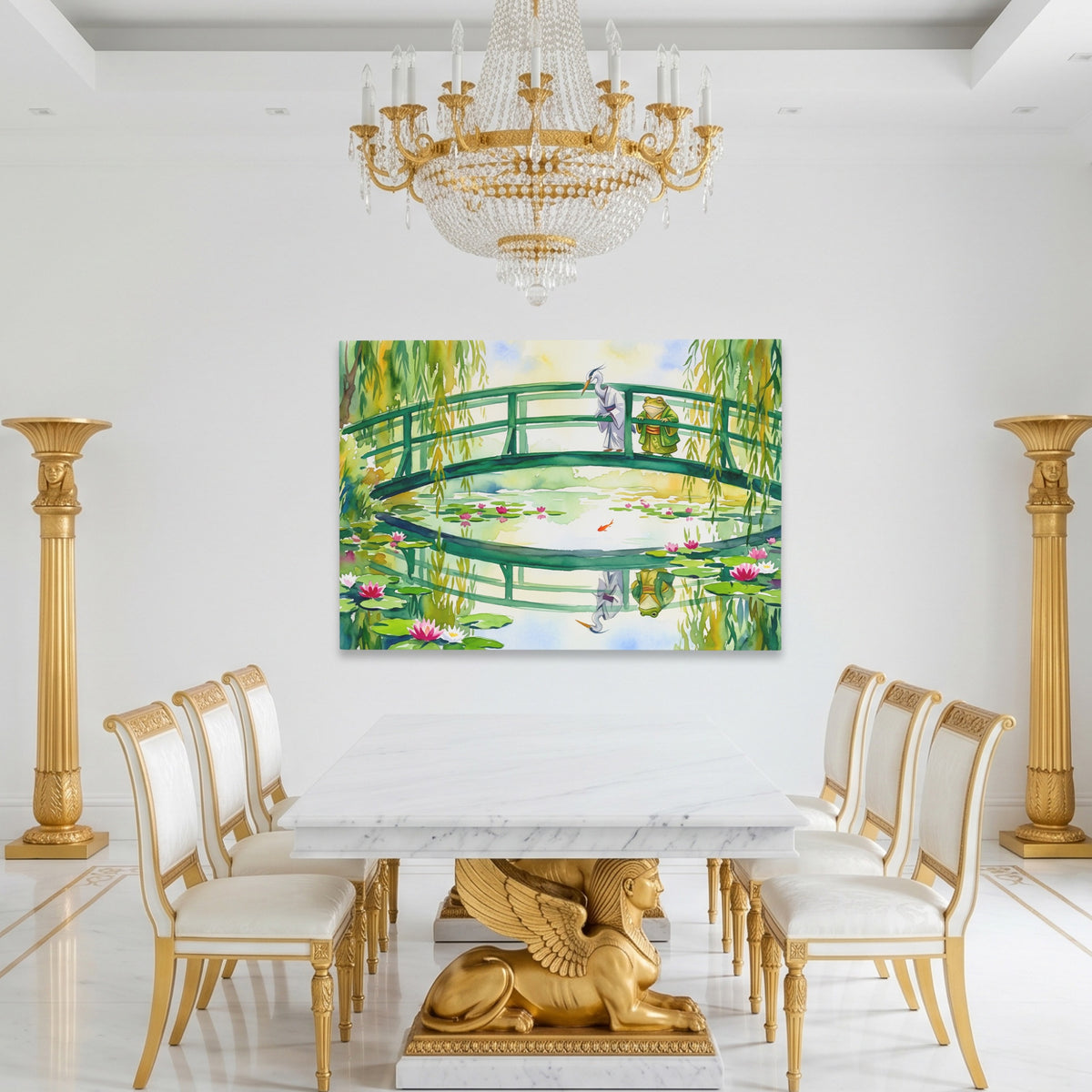 Frog Japanese Garden — Frog Japanese Garden Roman White Room Land 216