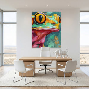 Frog Ochre Expressionist — Frog Ochre Expressionist White Bull Room Port 66