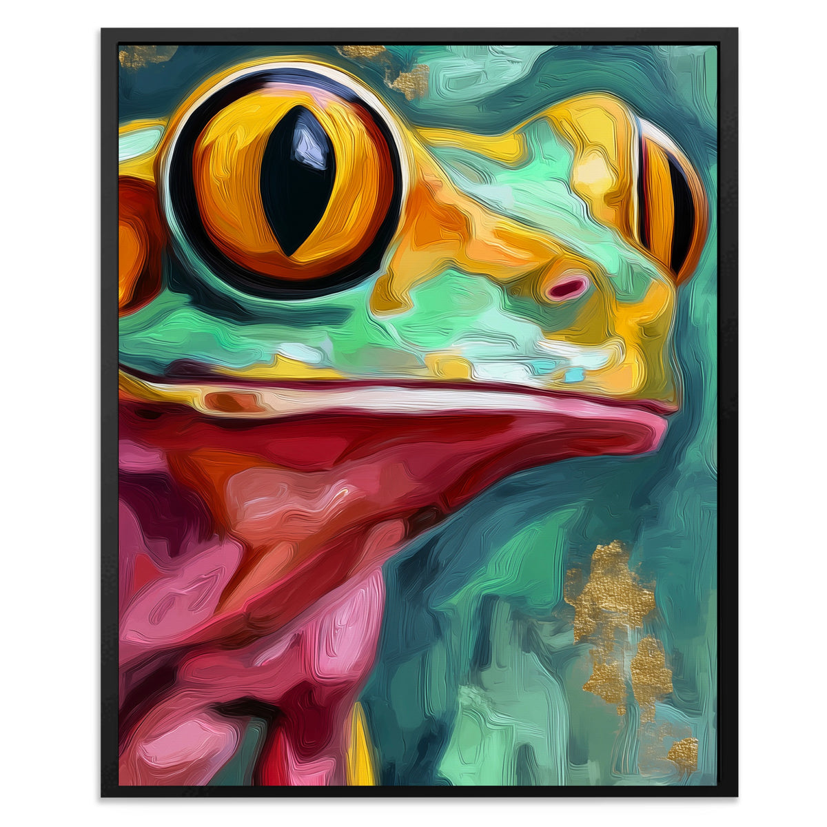 Frog Ochre Expressionist — Frog Ochre Expressionist Front Facing Portrait2 138