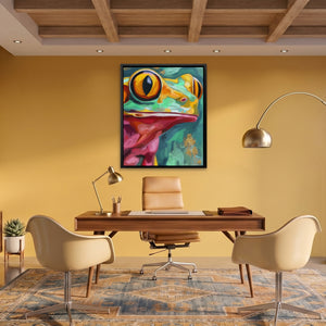 Frog Ochre Expressionist — Frog Ochre Expressionist Fun Office Port 162