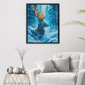 Frozen Deer - Luxury Wall Art