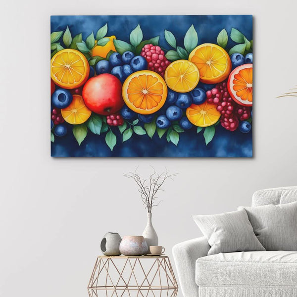 Fruit Wreath in a room
