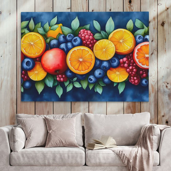 Fruit Wreath in a room