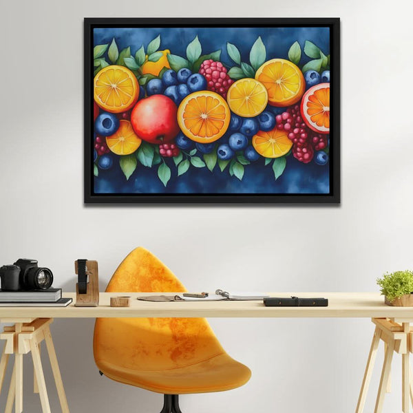 Fruit Wreath in a room