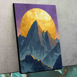 Full Moon Mountain - Luxury Wall Art