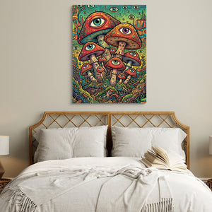 Fungi Eye Network — fungi eye network sq white bedroom 1port flush print