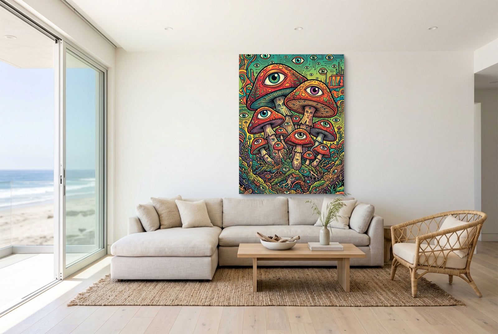 Fungi Eye Network — fungi eye network white studio framed black