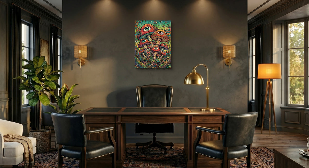 Fungi Eye Network — fungi eye network office interior with desk 1port flush print