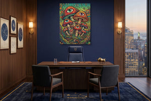 Fungi Eye Network — fungi eye network office with city view 1port flush print