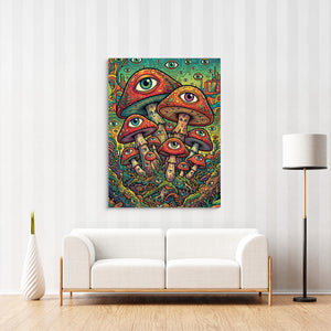 Fungi Eye Network — fungi eye network sq striped wall luxe 1port flush print