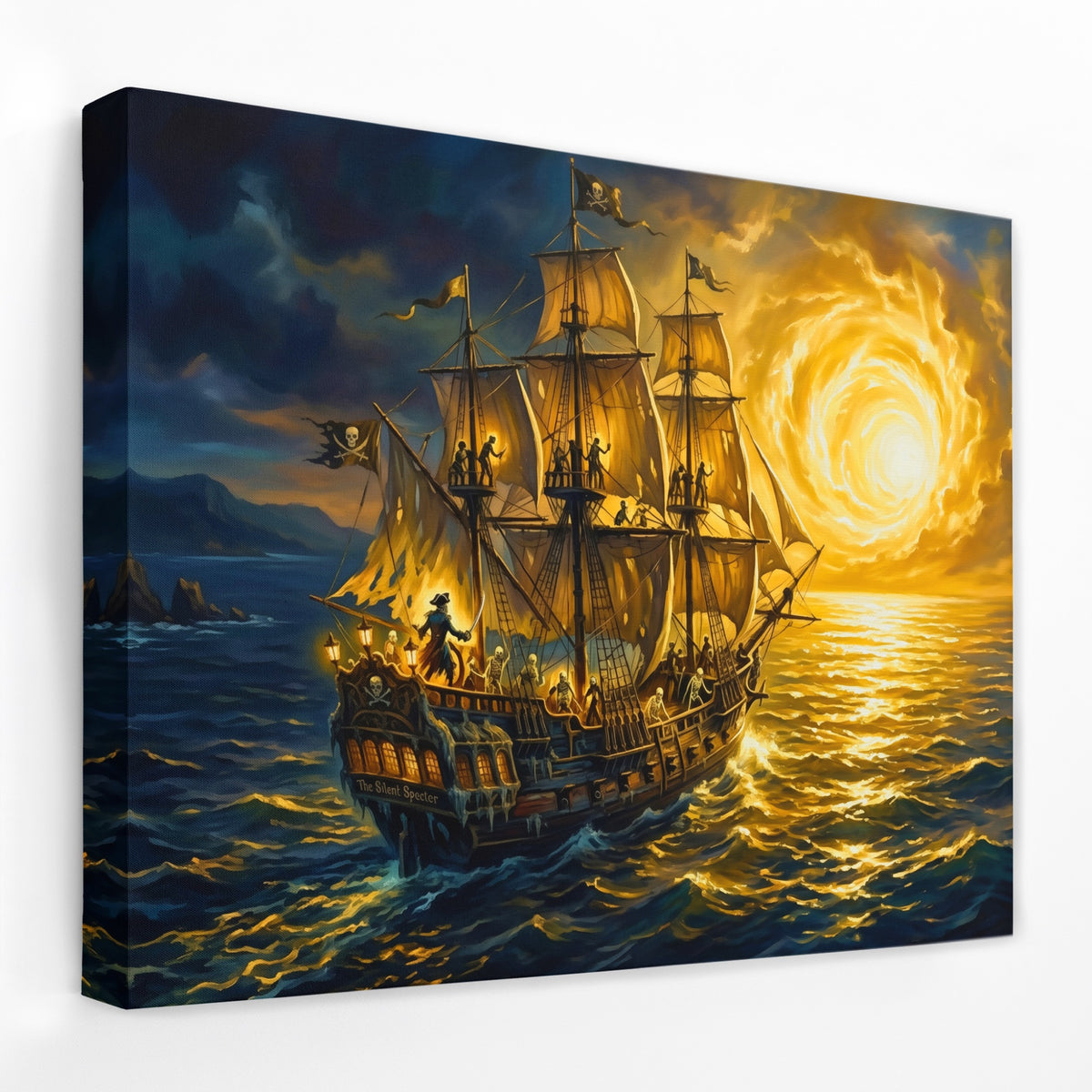 Galleon Golden Horizon — Galleon Golden Horizon Landscape   Side View   Mirror Wrap 196