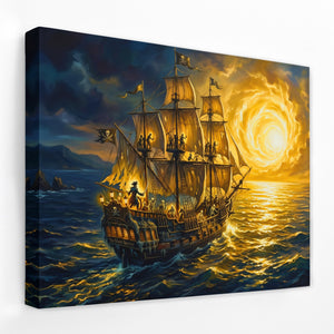 Galleon Golden Horizon — Galleon Golden Horizon Landscape   Side View   Mirror Wrap 196