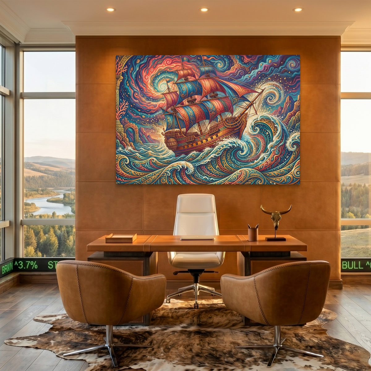 Galleon Swirling Seas — Galleon Swirling Seas Bullish Ranch Land 50
