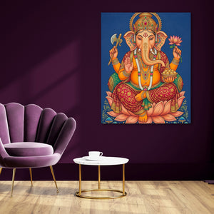 Ganesh Golden Lotus — Ganesh Golden Lotus purple room 115