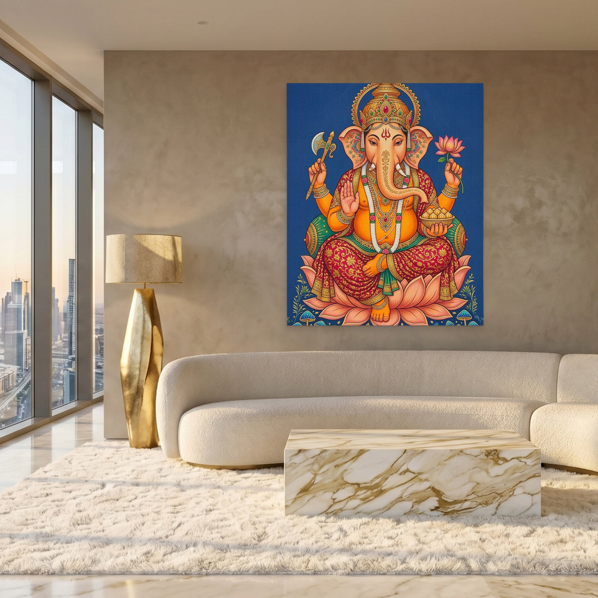 Ganesh Golden Lotus — Ganesh Golden Lotus White Gold Lux Port 91