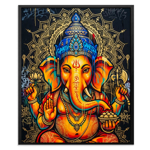 Ganesh Orange Mandala — Ganesh Orange Mandala Front Facing Portrait2 38