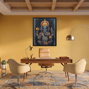 Ganesha Charcoal Crown — Ganesha Charcoal Crown Fun Office Port 165