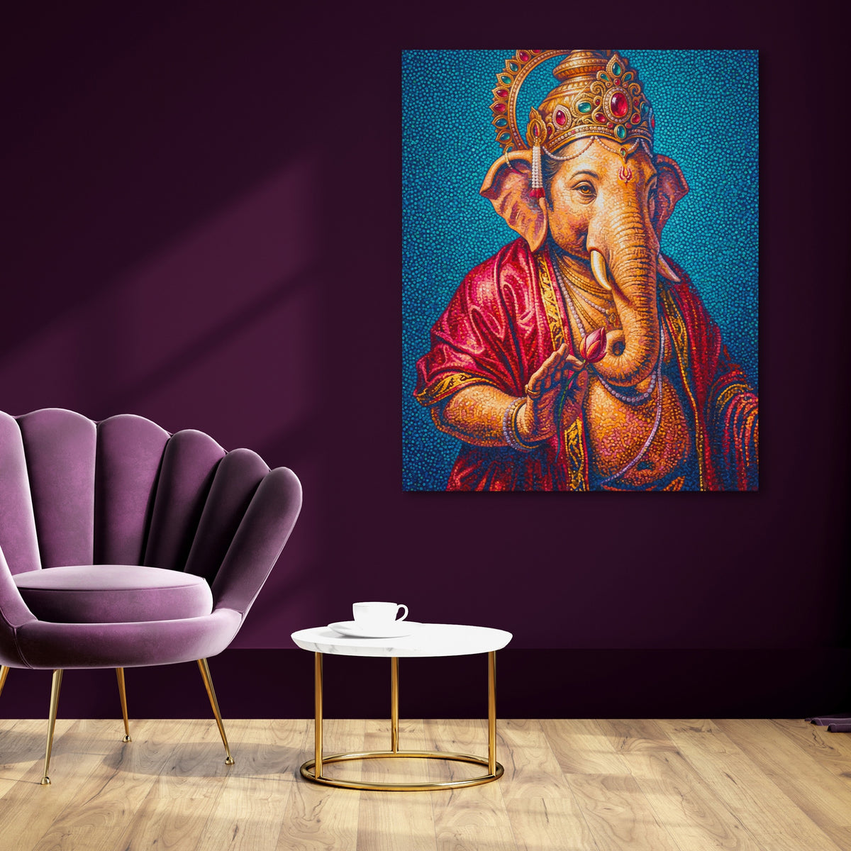 Ganesha Jeweled Crown — Ganesha Jeweled Crown purple room 118