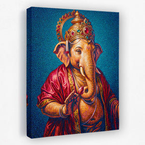 Ganesha Jeweled Crown — Ganesha Jeweled Crown Portrait   Side View   Mirror 46