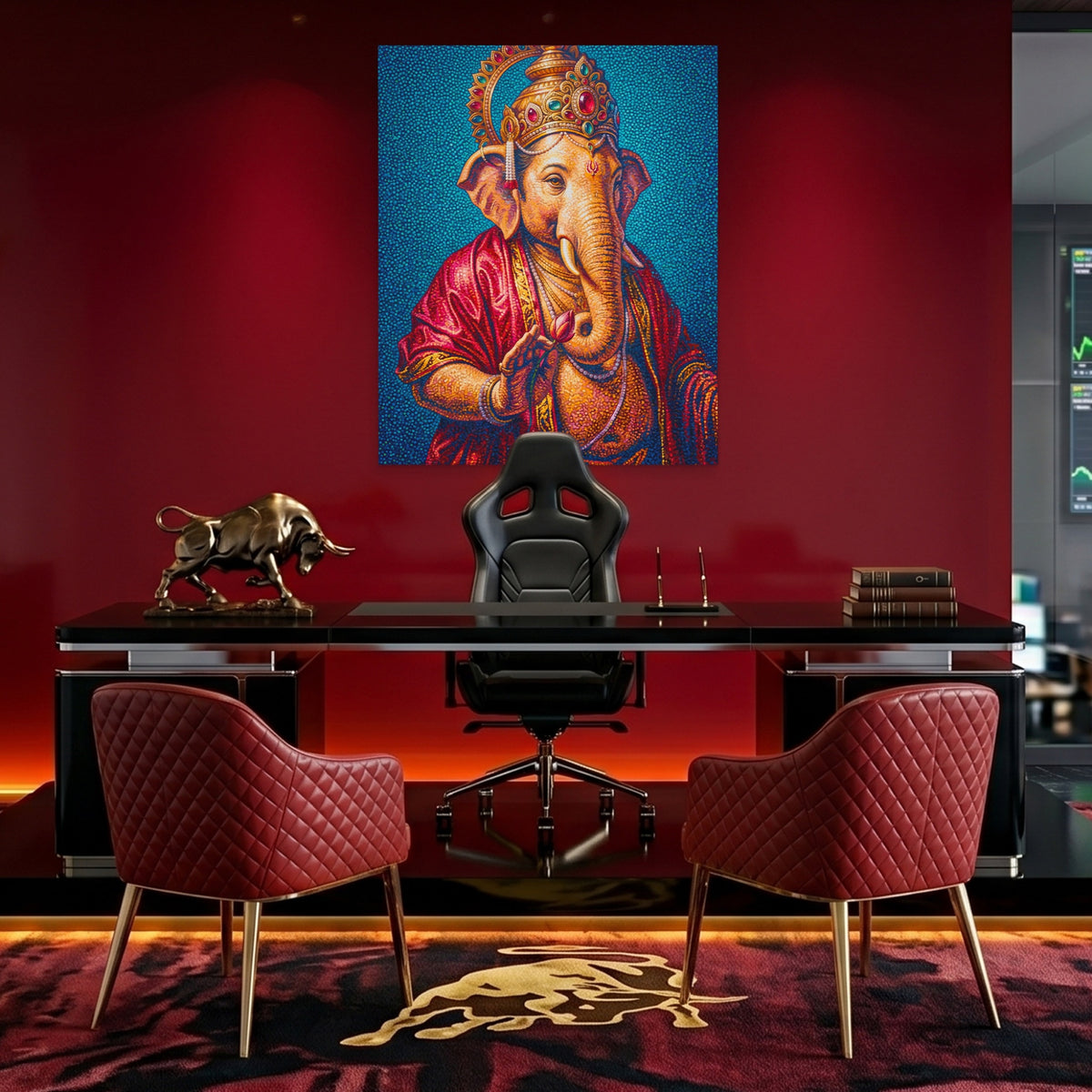 Ganesha Jeweled Crown — Ganesha Jeweled Crown Bull Trader Room Port 94