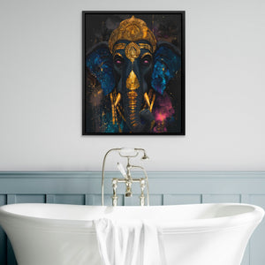 Ganesha's Cosmic Crown - Luxury Wall Art
