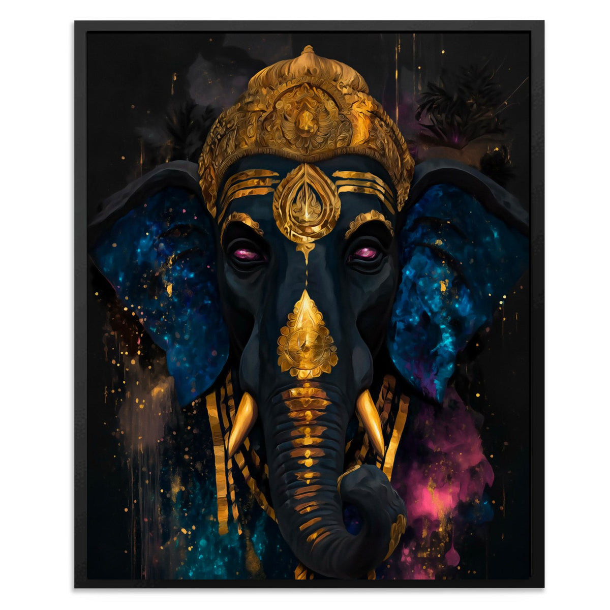 Ganesha's Cosmic Crown - Luxury Wall Art