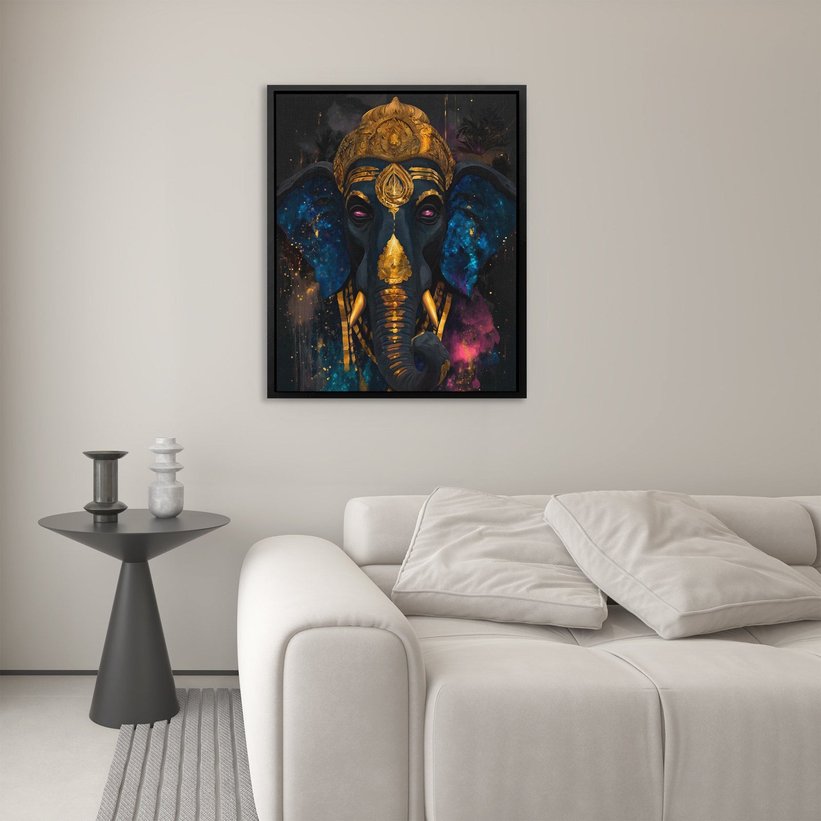 Ganesha's Cosmic Crown - Luxury Wall Art