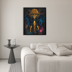 Ganesha's Cosmic Crown - Luxury Wall Art