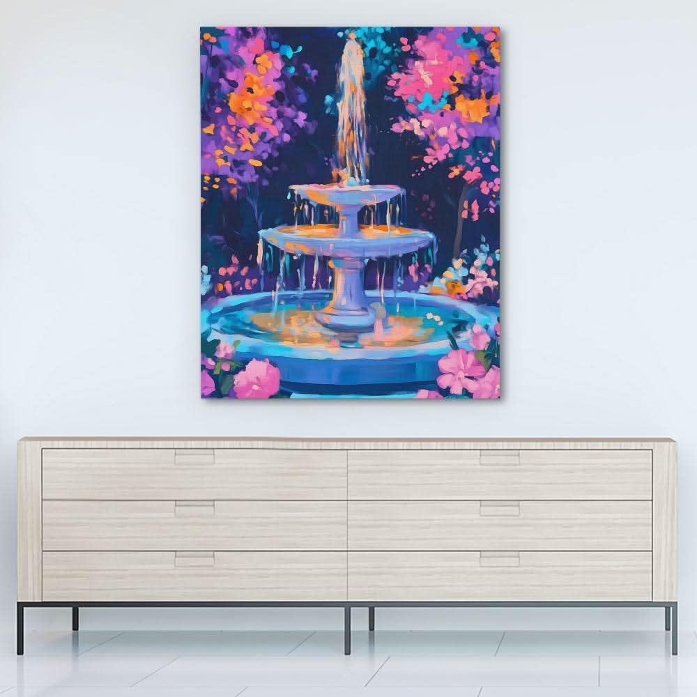 Garden Fountain - Luxury Wall Art