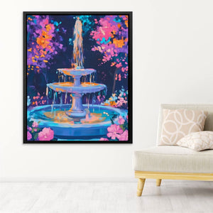 Garden Fountain - Luxury Wall Art