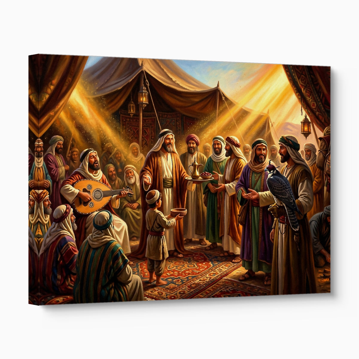 Gathering Golden Light — gathering golden light angled flush print