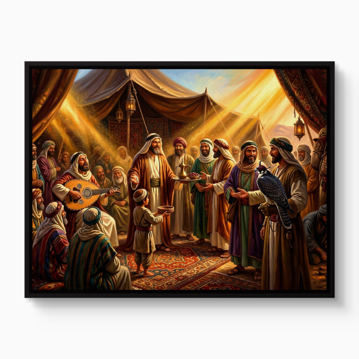 Gathering Golden Light — gathering golden light white studio framed black