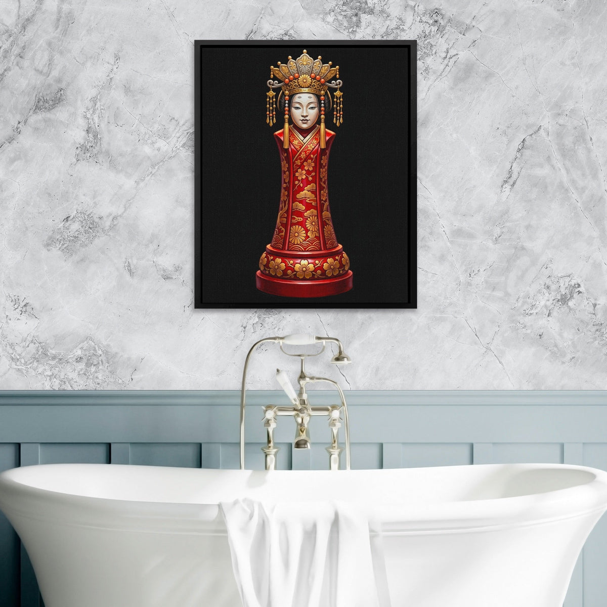 Geisha Chess Queen - Luxury Wall Art