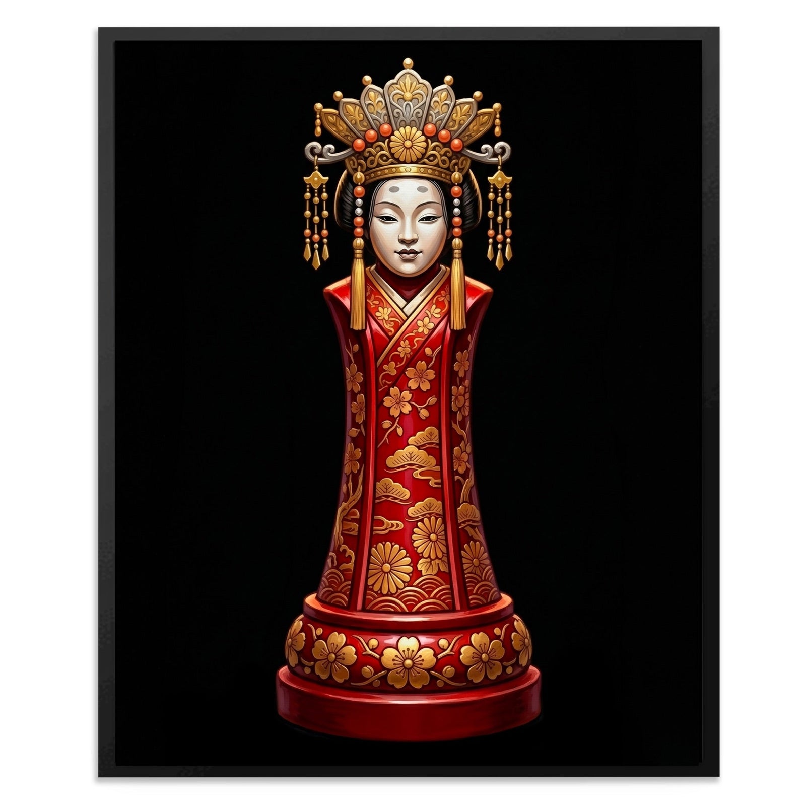 Geisha Chess Queen - Luxury Wall Art
