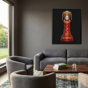 Geisha Chess Queen - Luxury Wall Art
