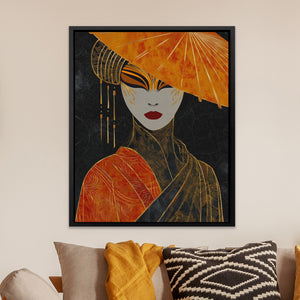 Geisha Dramatic Profile — Geisha Dramatic Profile Orange Room Zoom 226