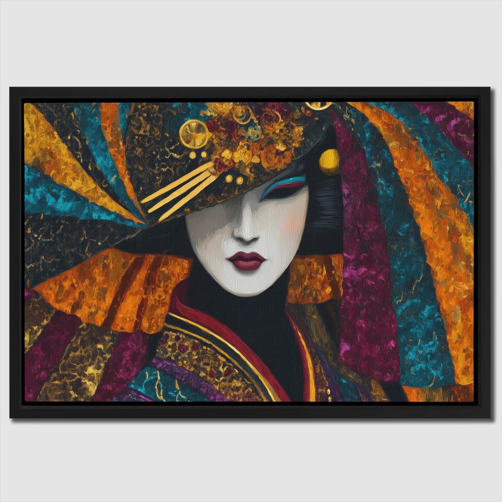 Geisha Golden Masquerade — Geisha Golden Masquerade Close Up Landscape 35