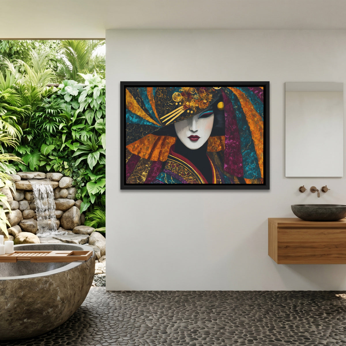 Geisha Golden Masquerade — Geisha Golden Masquerade Outdoor Bathroom Land 179
