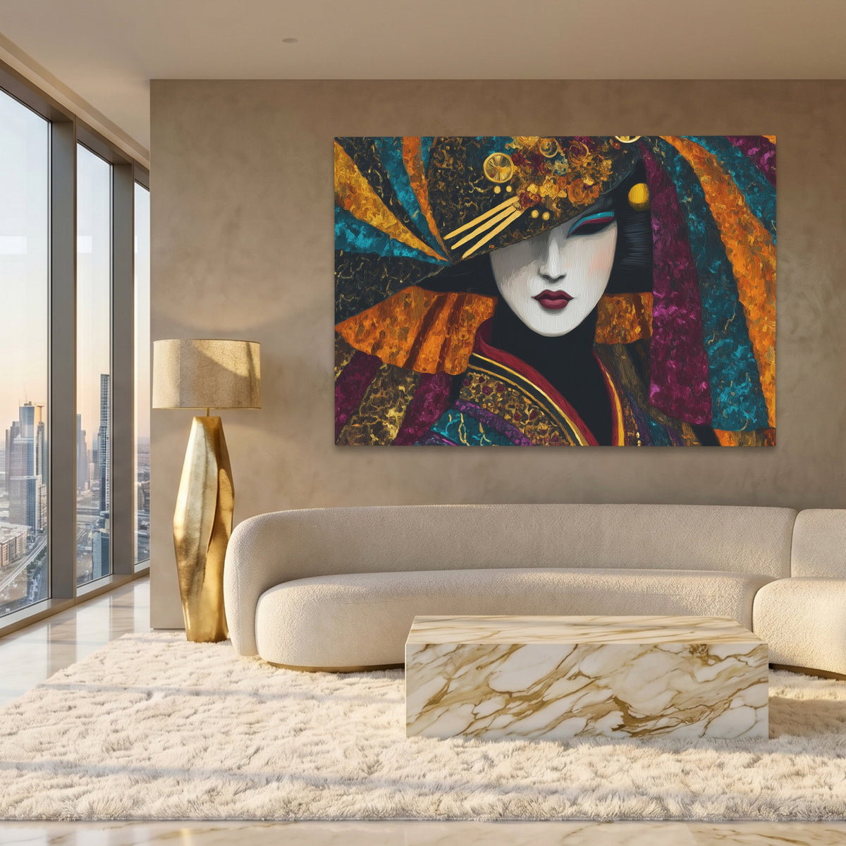 Geisha Golden Masquerade — Geisha Golden Masquerade White Gold Lux Land 233