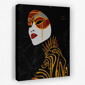 Geisha Golden Parasol — Geisha Golden Parasol Portrait   Side View   Mirror 47