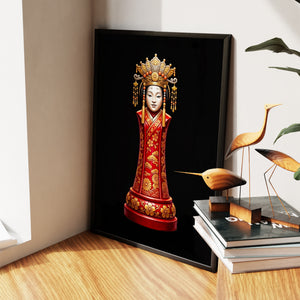 Geisha Golden Queen — Geisha Golden Queen New   Living Room Wall Apartment Zoom 216