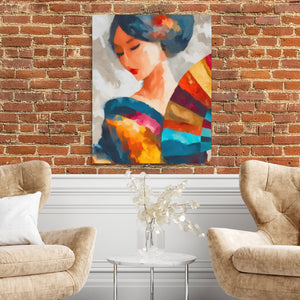 Geisha Ink Wash — Geisha Ink Wash Two Chairs and Brick Wall 323