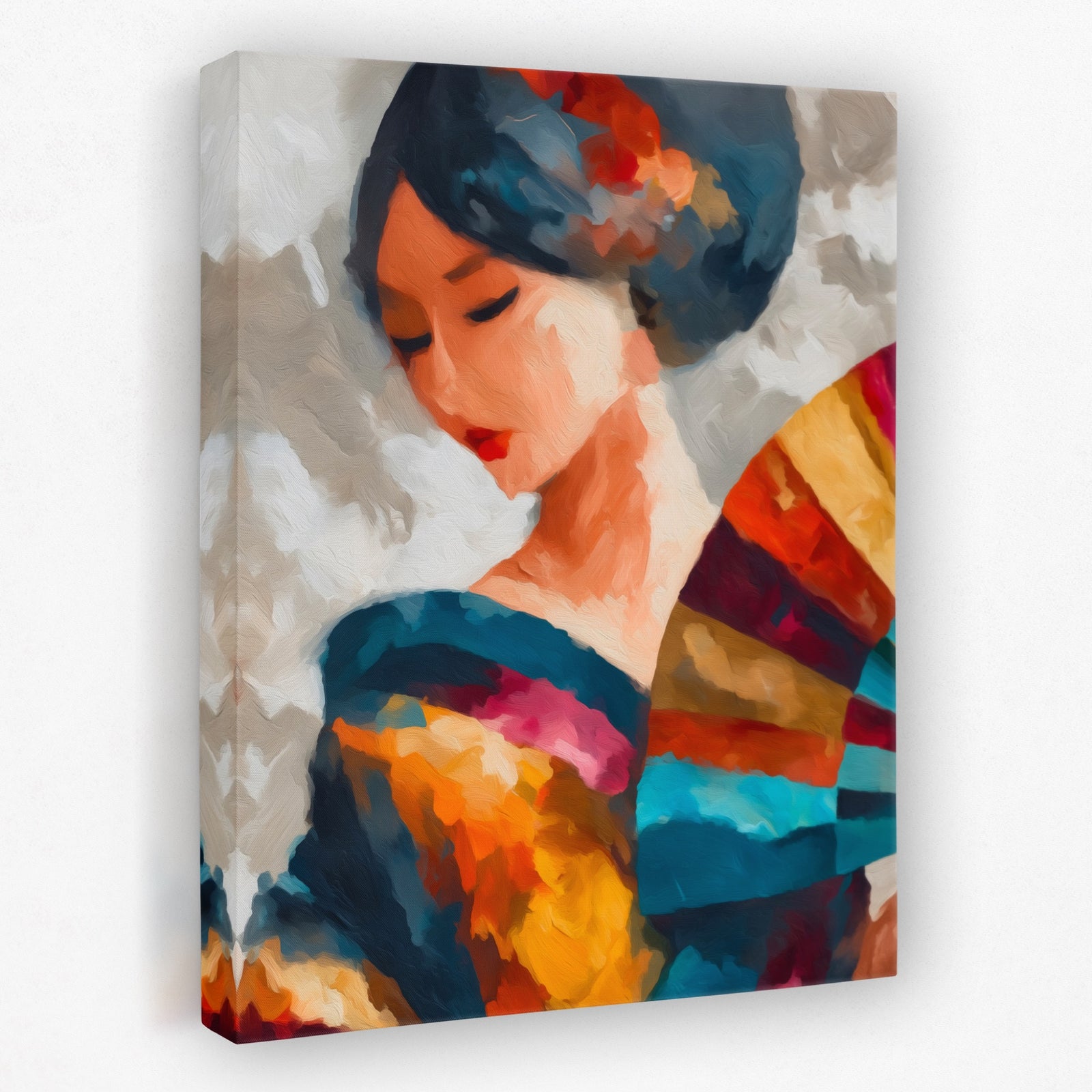 Geisha Ink Wash — Geisha Ink Wash Portrait   Side View   Mirror 275