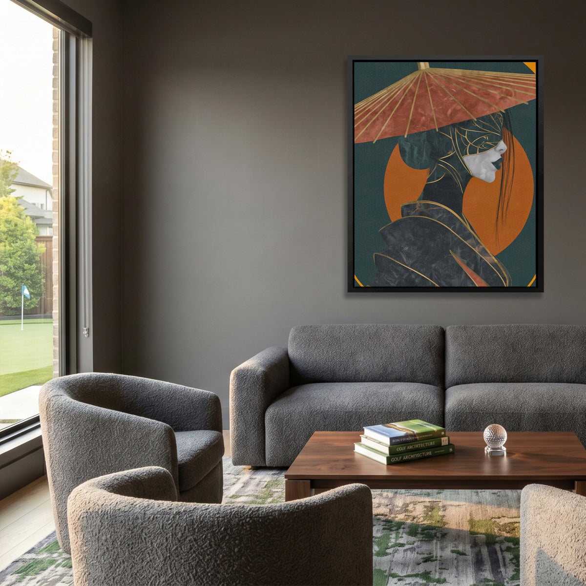 Geisha Parasol Profile — Geisha Parasol Profile Golf Course House Port 108
