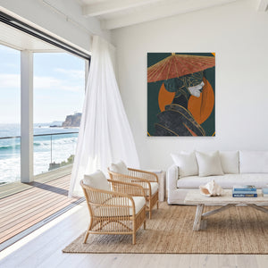 Geisha Parasol Profile — Geisha Parasol Profile Malibu Beach Port 180